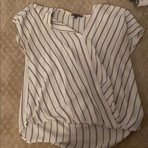 black and white blouse